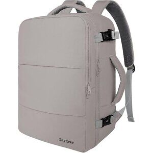 Taygeer Women's Dark-brown Travel Backpack Carry On 15.6inch Laptop Backpack